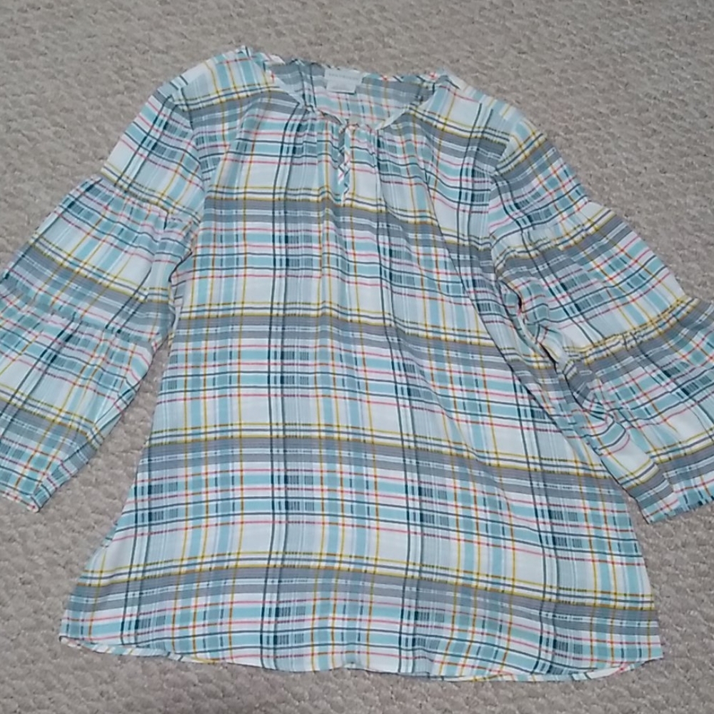 Van Heusen Plaid blouse